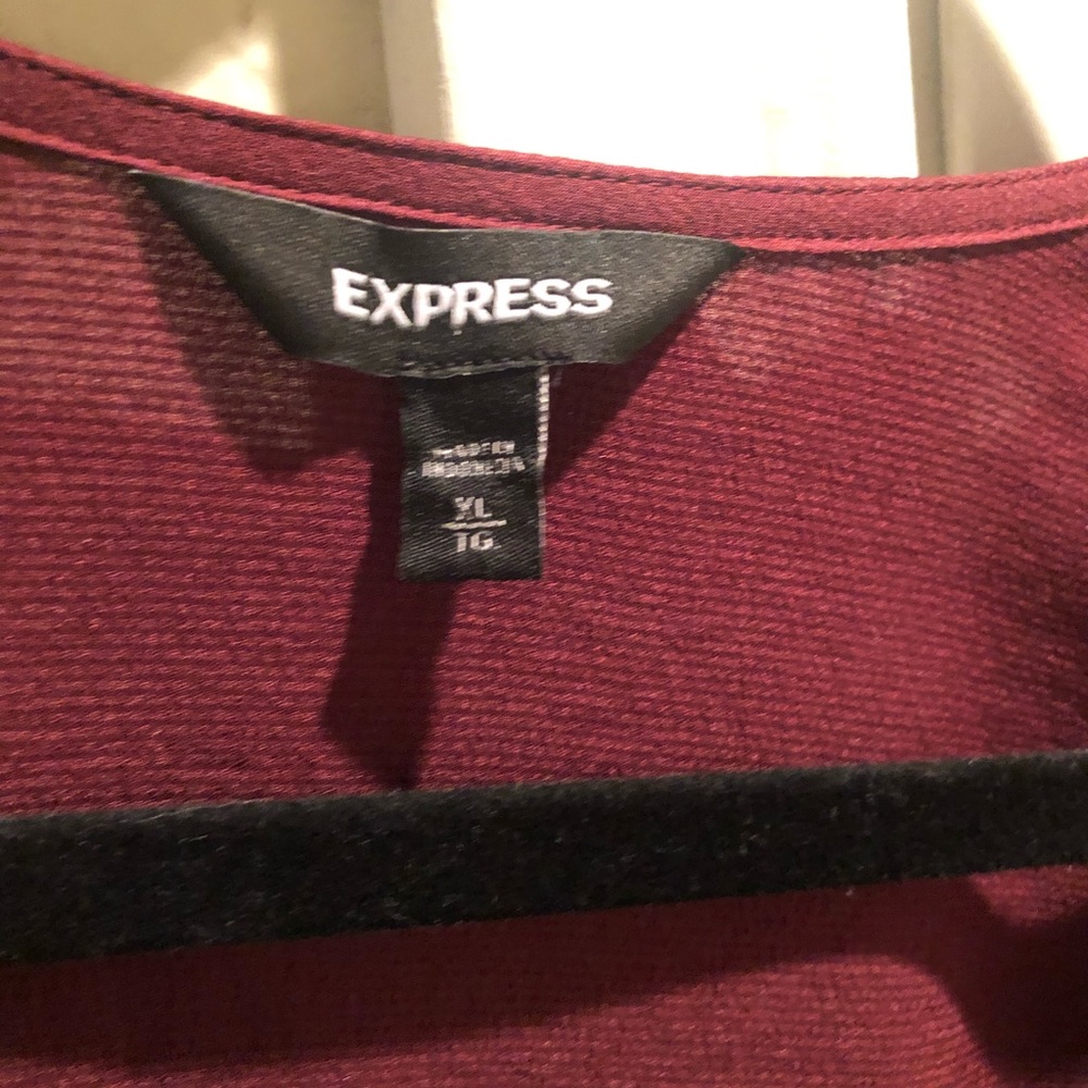 Express Burgundy Blouse